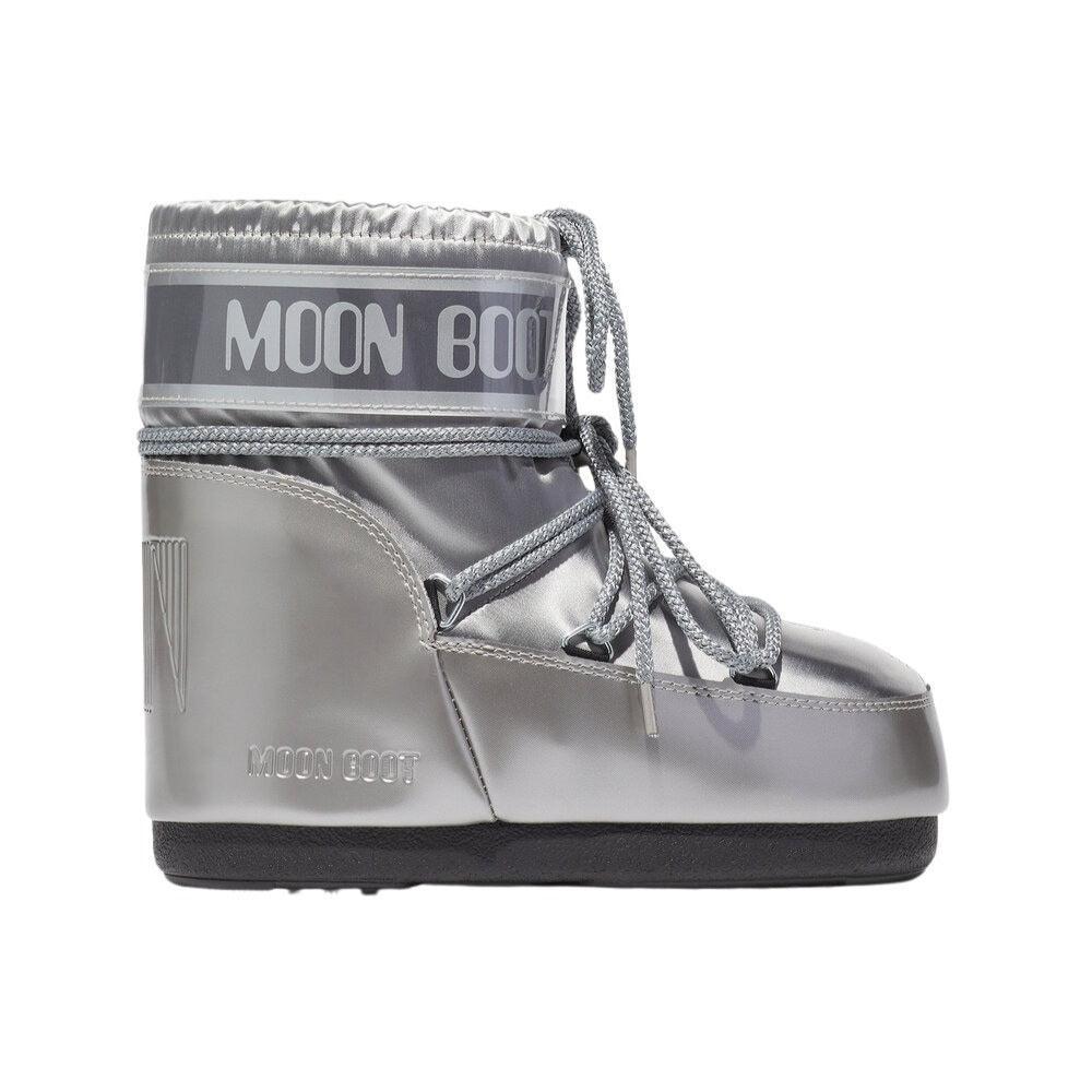 Icon Low Glance støvle - Sølvfarvet